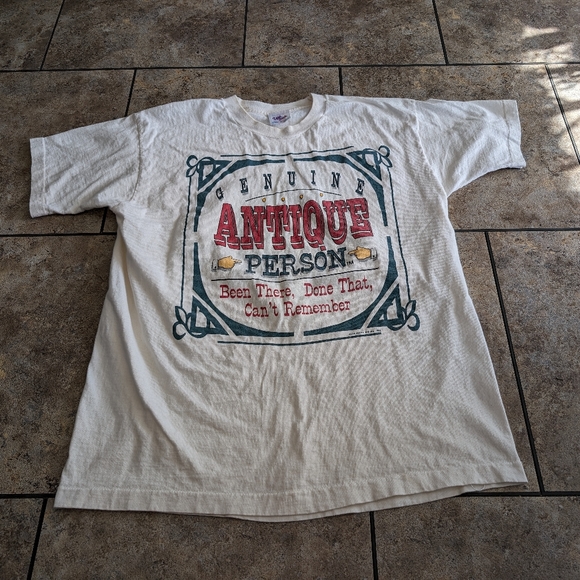Antique Person Vintage Single Stitch 1993 Men's XL Tee - Picture 1 of 9